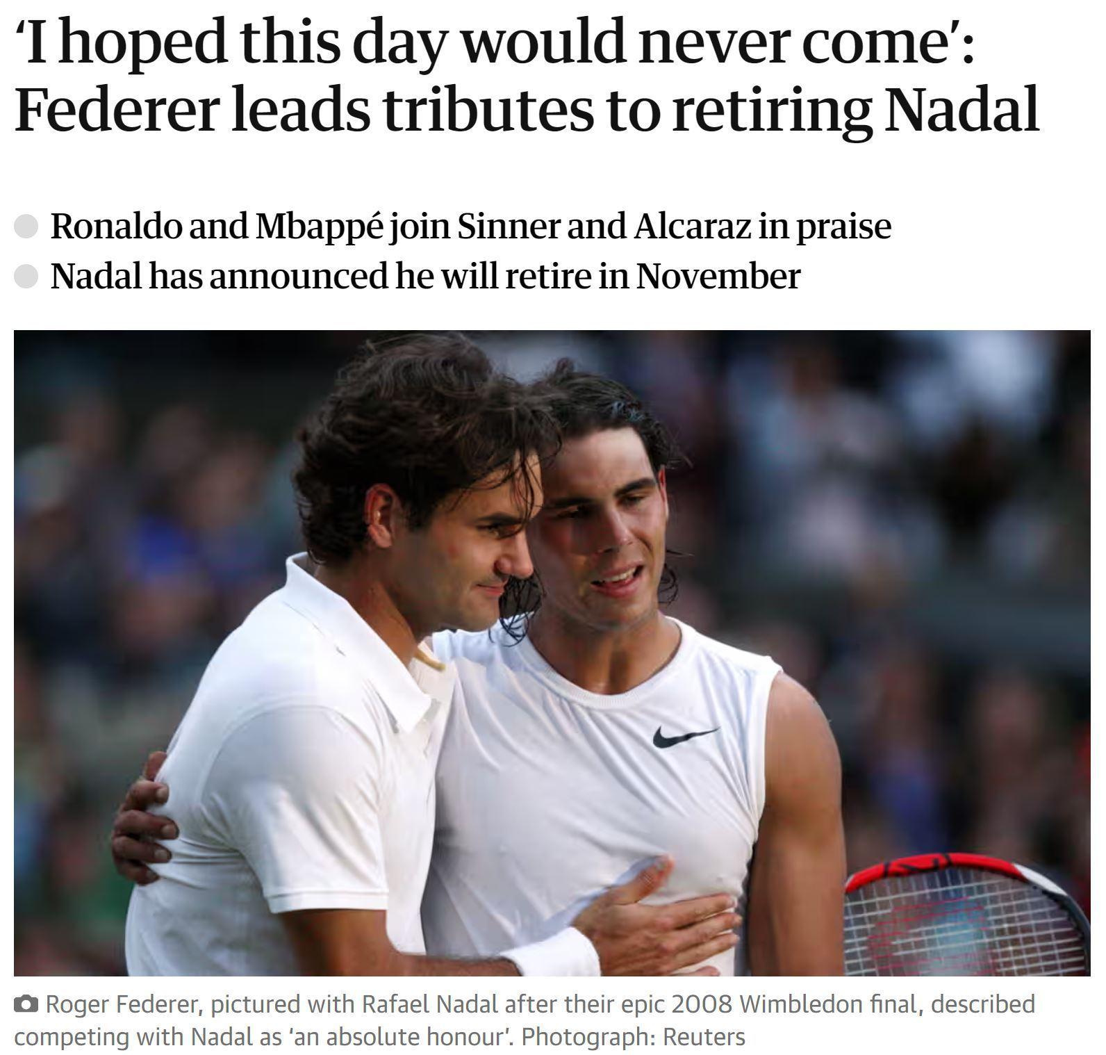 西班牙网球队完胜美国网球队，纳达尔送出助攻