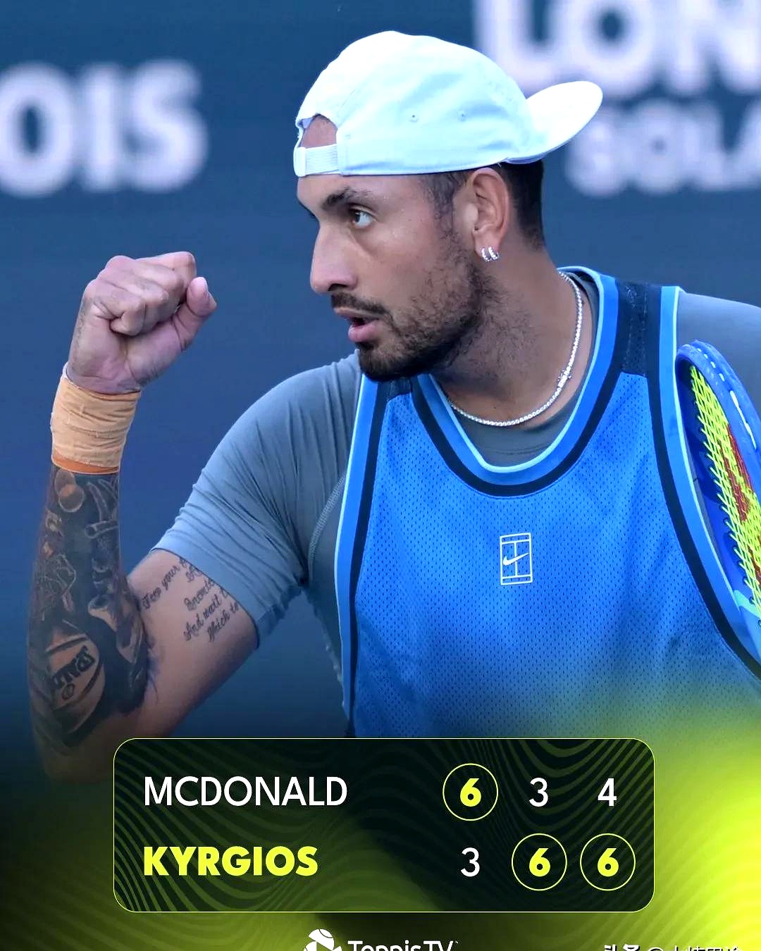 澳大利亚网球队轻取法国网球队，克耶高斯高光表现的简单介绍